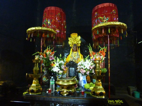 Inside the Cham temple