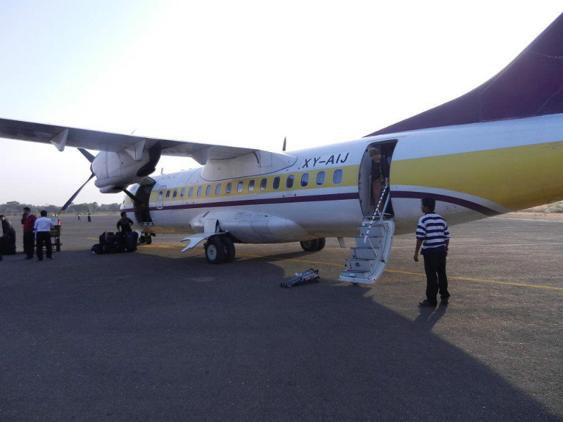  airplane at Bagan