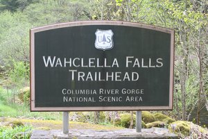 Wahclella Falls Sign