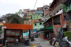 Escalators in Comuna 13, Medellin