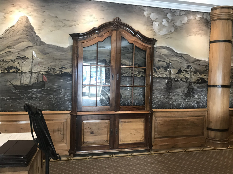 A mural in the bar