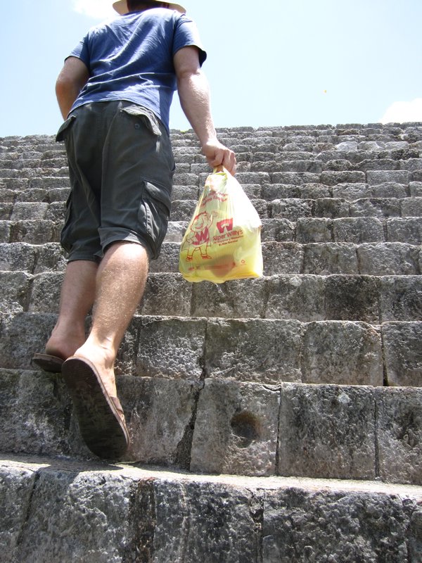 Mayans loved steep steps...