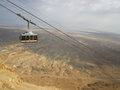 Cable car up to Masada