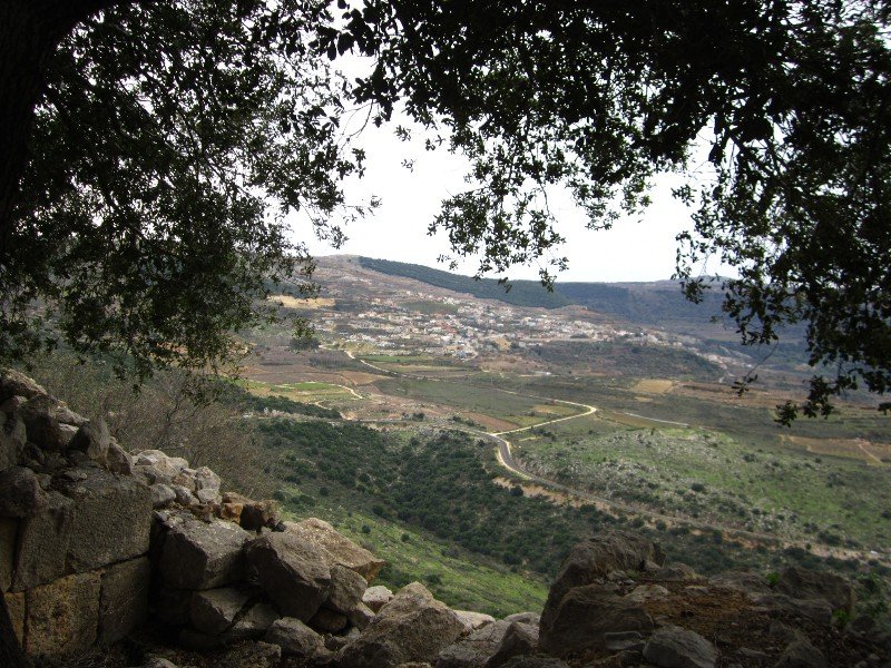 View of Ein Kinya from Nimrod's walls