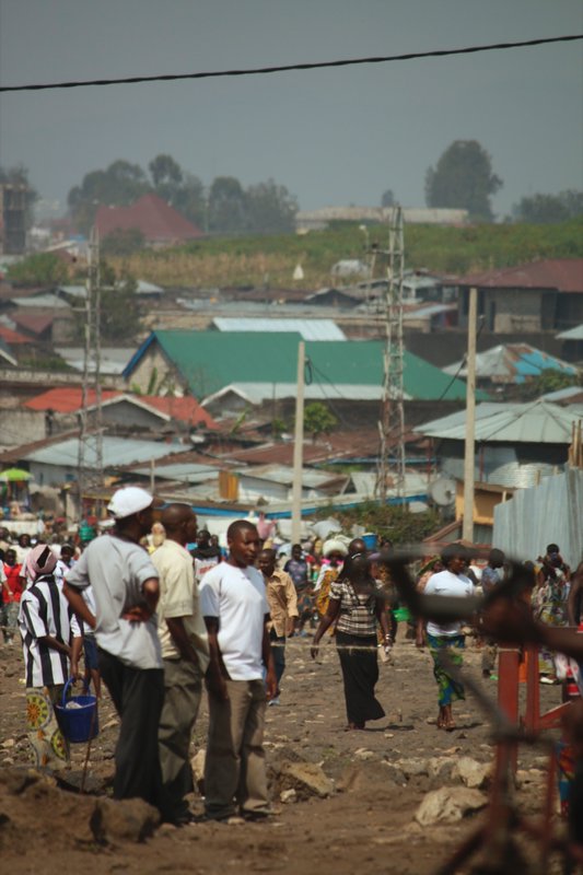 The Rwanda/Goma border.  