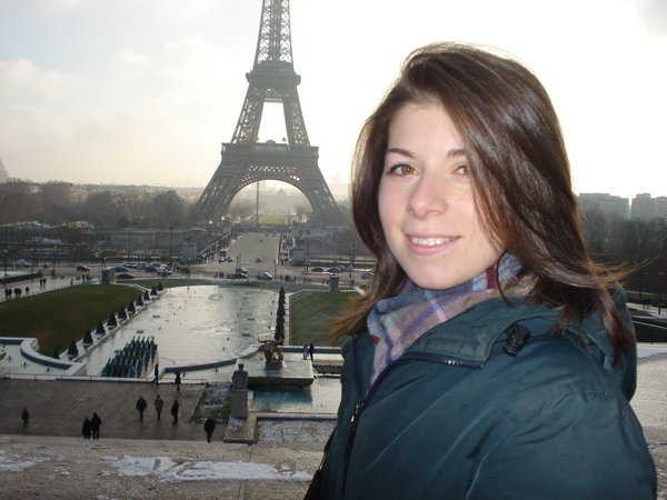 My love with the Tour Eiffel in the background