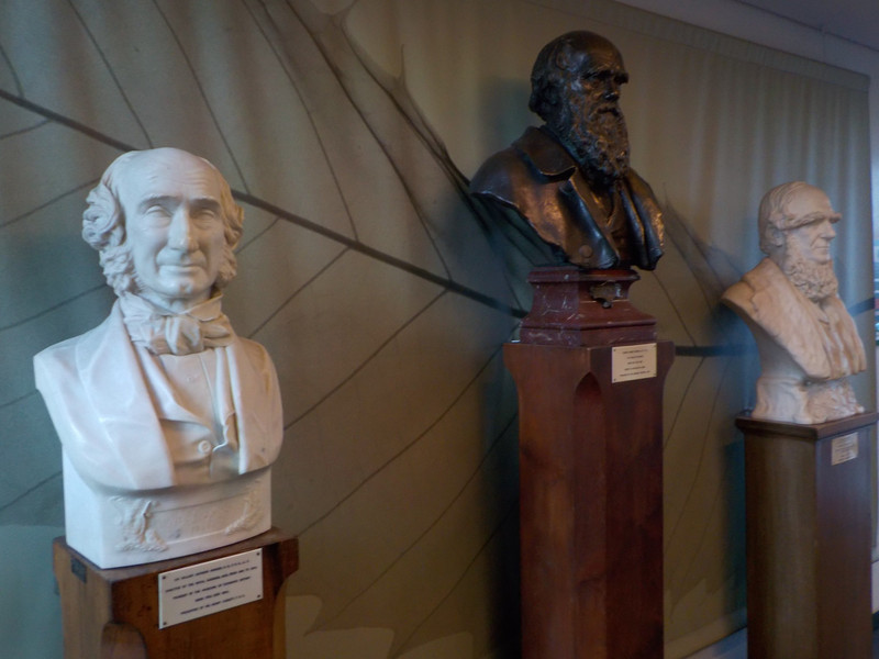 Darwin, center, with Joseph Hooker and William Hooker