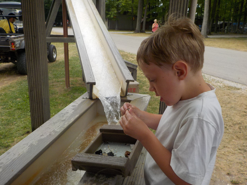 Sifting for gems at the campground