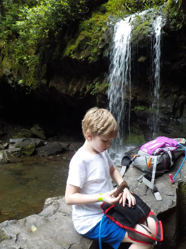 Oliver at Grotto Falls