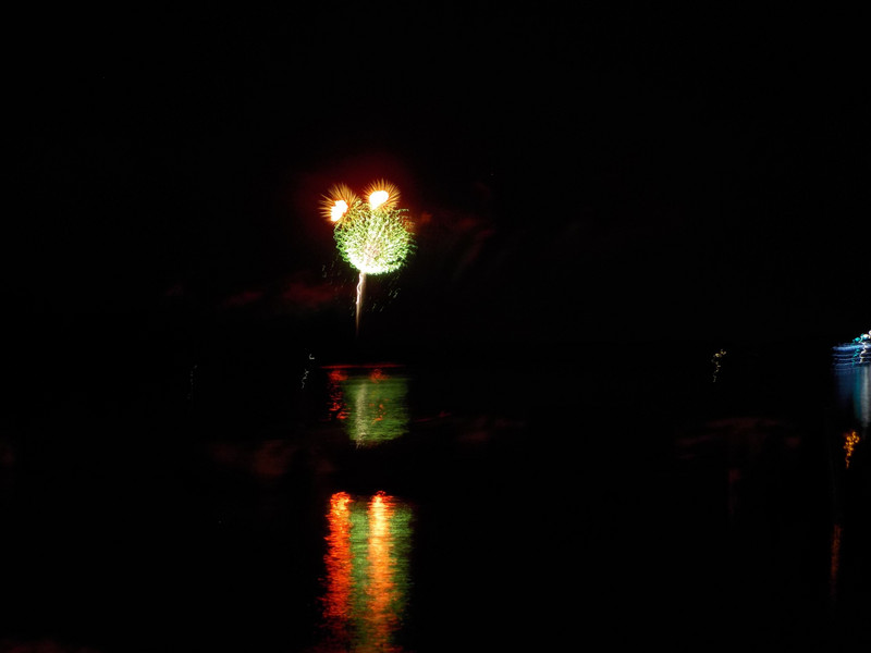 Fireworks from Fort Wilderness Beach