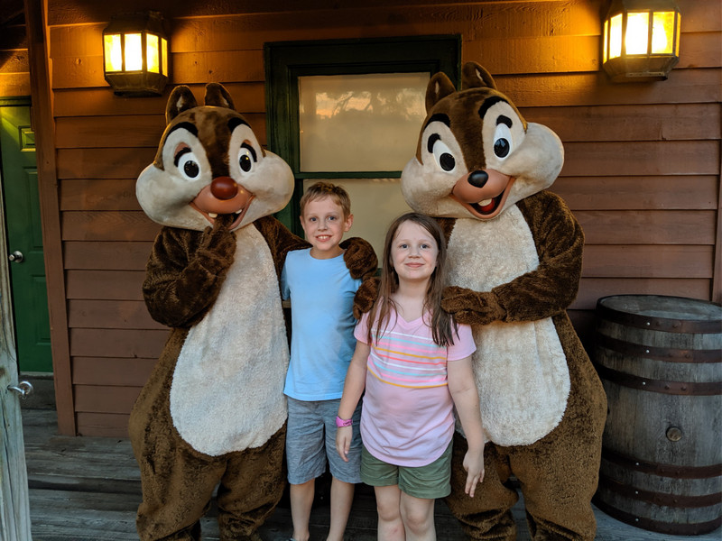 Chip and Dale at Fort Wilderness