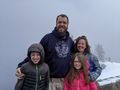 Our Family at (foggy) Crater Lake