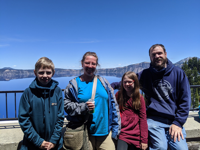 Our Family at Crater Lake