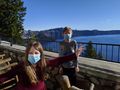 From the patio at Crater Lake Lodge