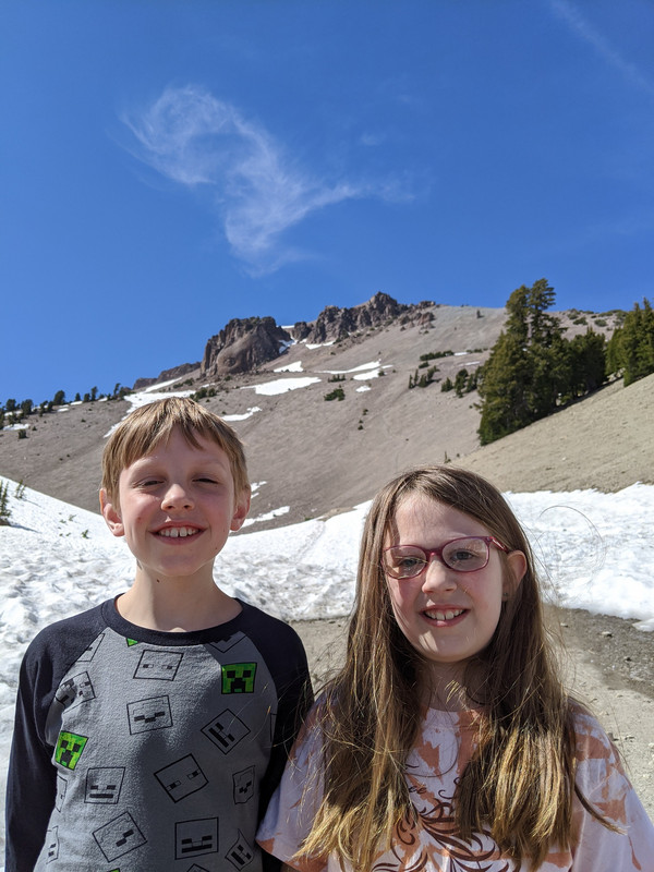 The Kids at Lassen Volcanic National Park