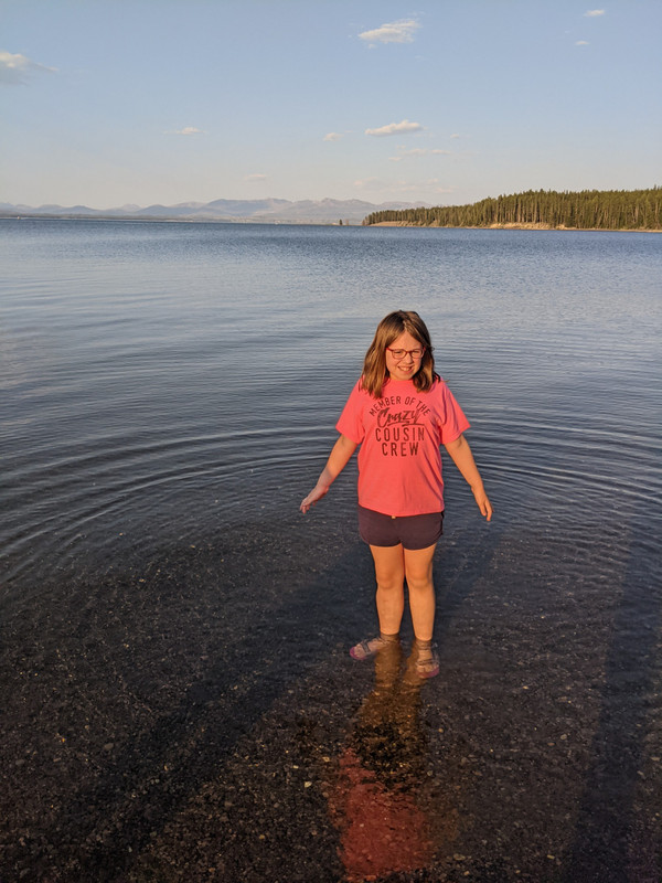 Joanna, Standing in Yellowstone Lake