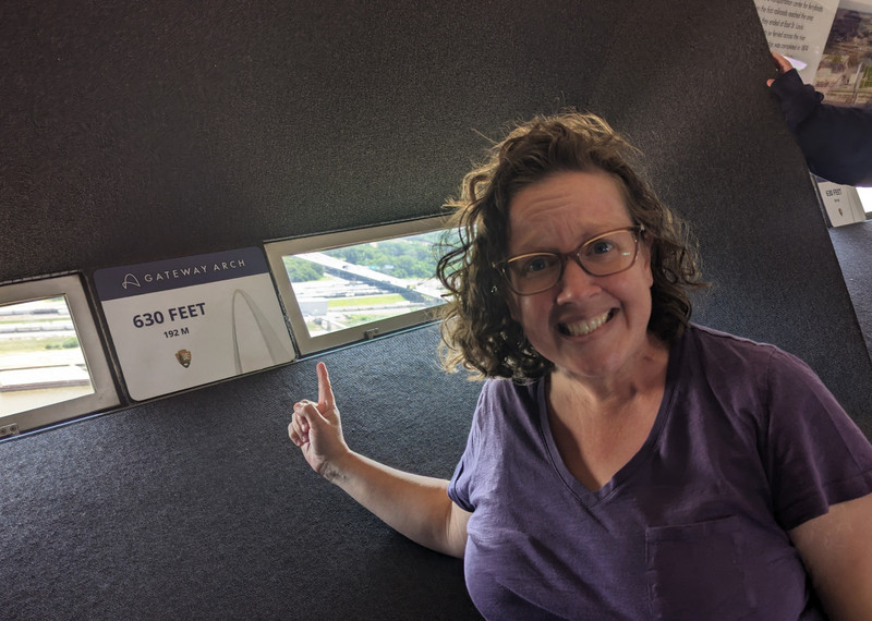 I'm on top of the Gateway Arch!