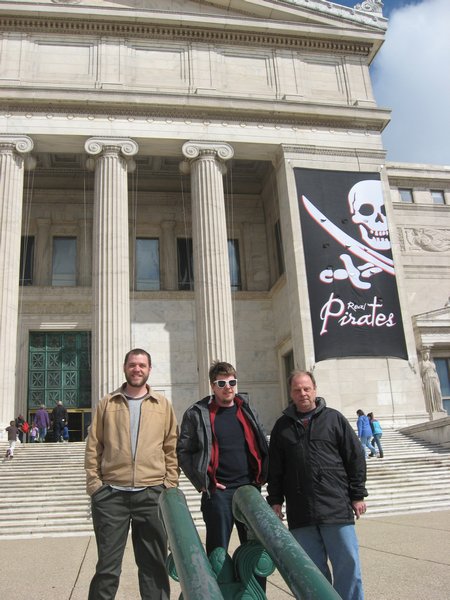 Andrew, Andy, and Dad at the Field Museum