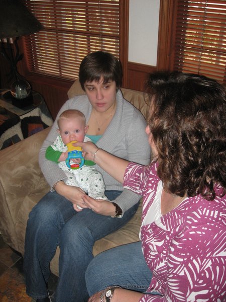 Rachel, Oliver, and Grandma Colleen