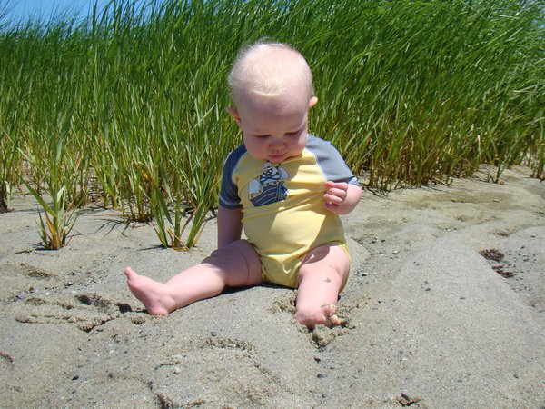 Oliver Encounters Sand for the First Time