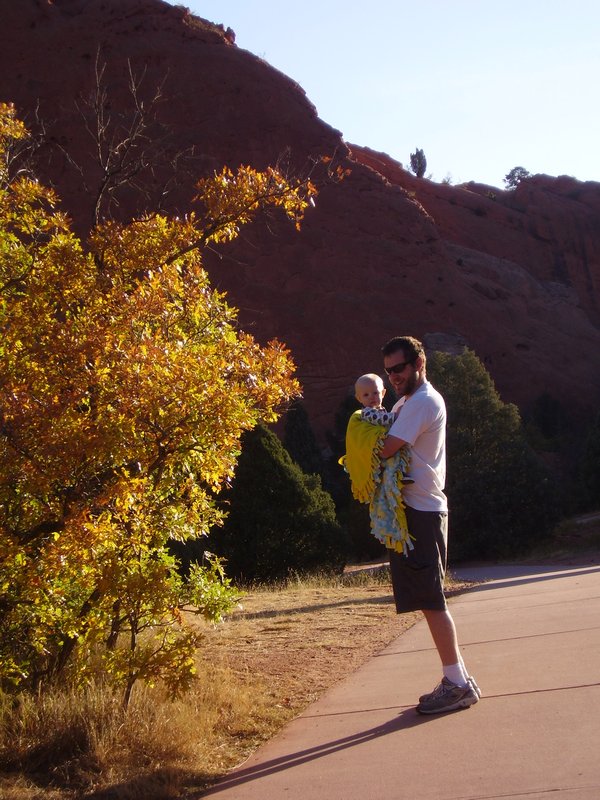 Two Handsome Guys Enjoying a Fall Day at Garden of the Gods