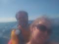 Blurry Phto of Us in the Kayak