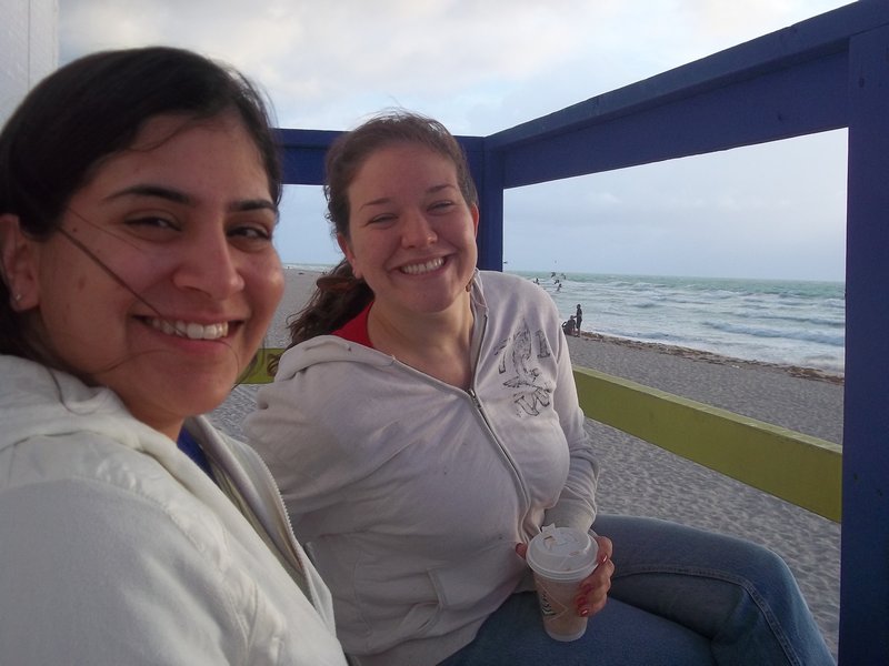 Aminta and Stasa on the Beach