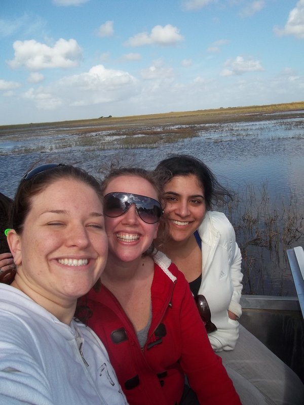 Stasa, Aminta and I are in the Everglades