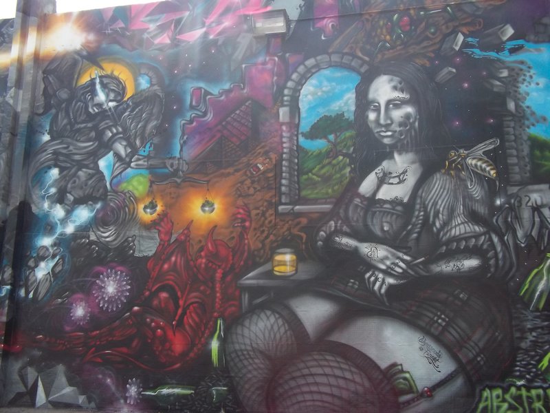 Graffiti Art: The Tattooed Mona Lisa