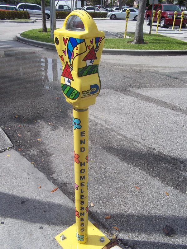 A Meter Painted by Romero Britto