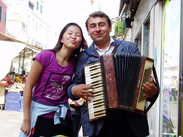 Phuong and the Accordian Player