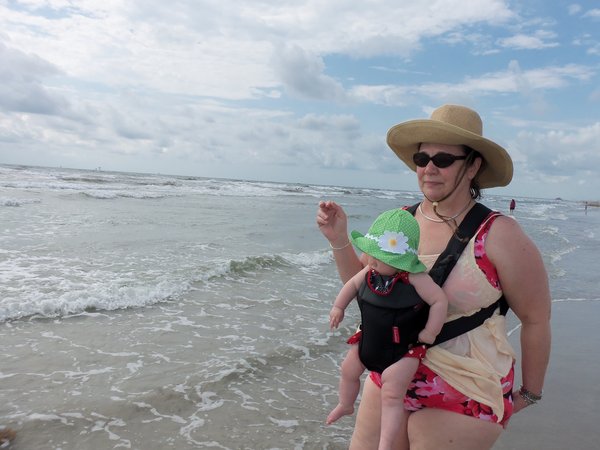 Joanna's First Beach Experience