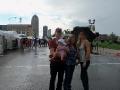 It's Raining and Pouring at the Des Moines Art Festival