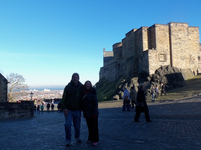 Andrew and I at Edinburgh Castle