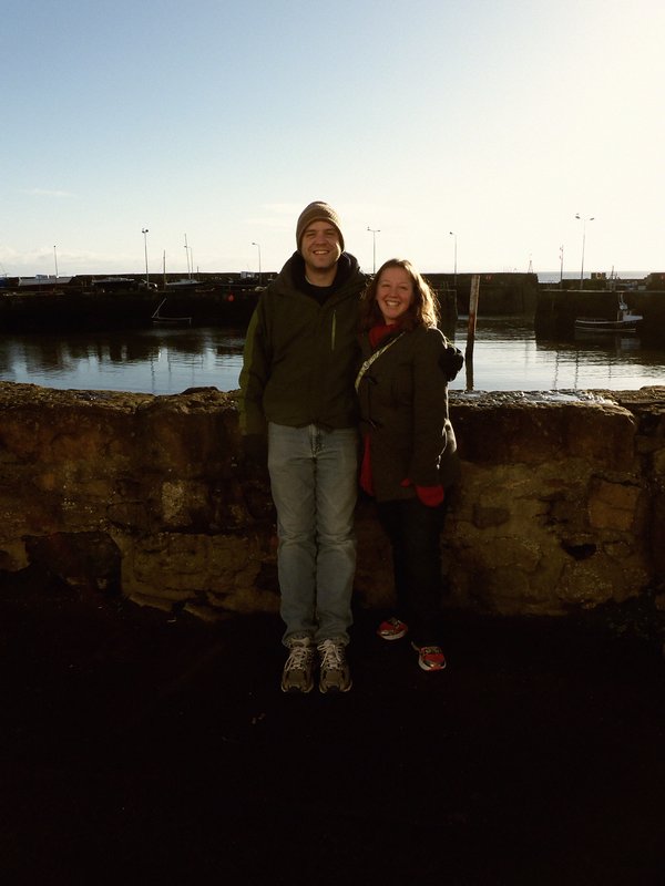 Andrew and I in St Monans