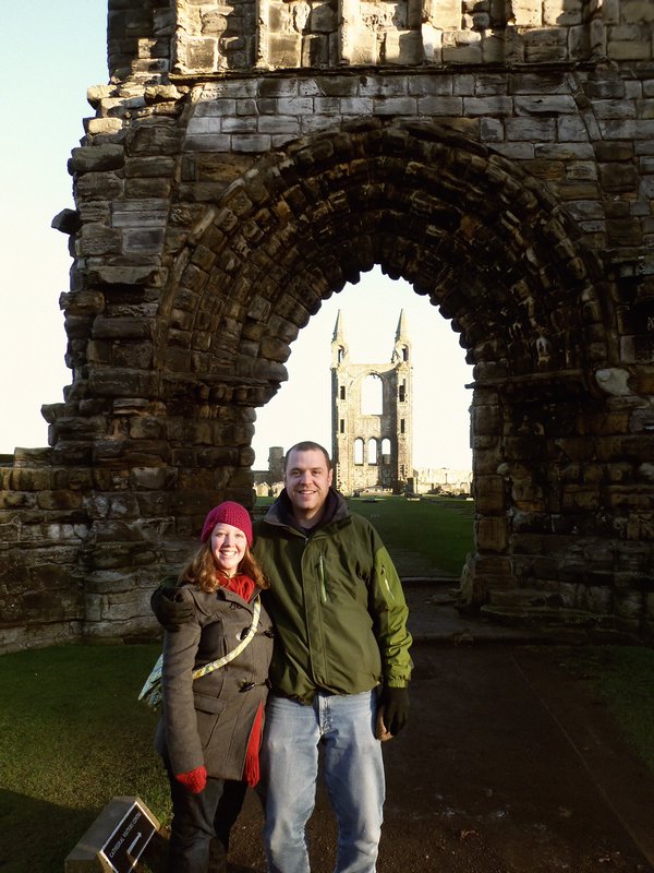 Andrew and I at St Andrew's Cathedral