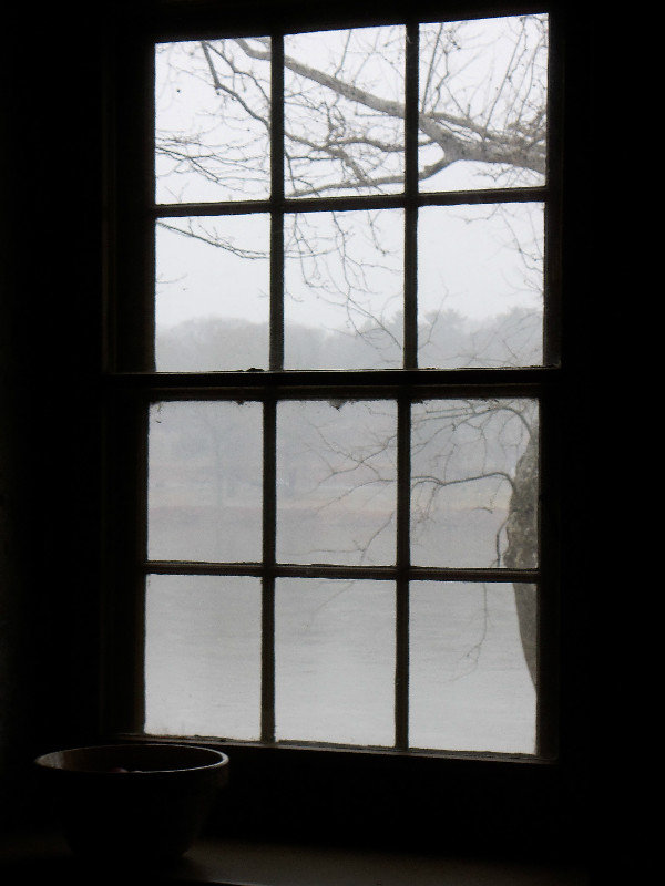 Looking Out at the Delaware from McConkey's Ferry Inn