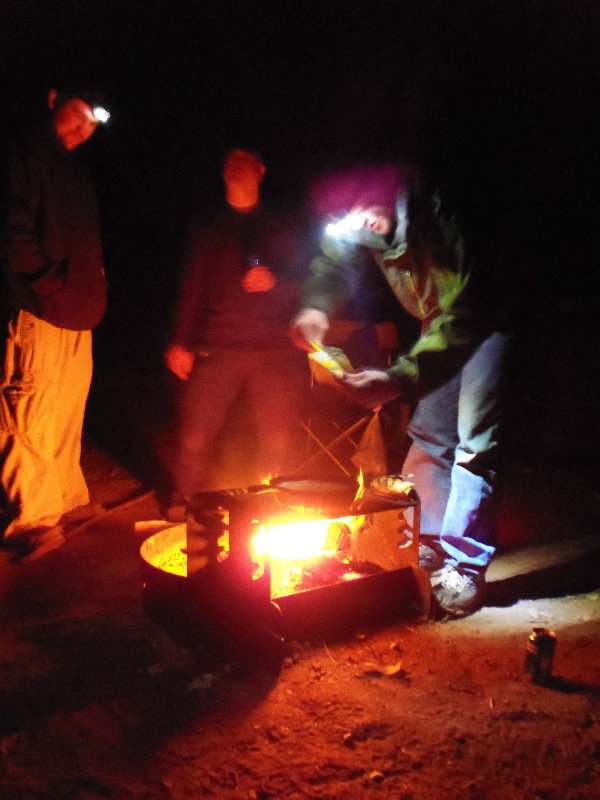 Baking Cornbread Over a Camp Fire