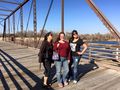 The bridge to the Cultural Learning Trail in Kearney, Nebraska