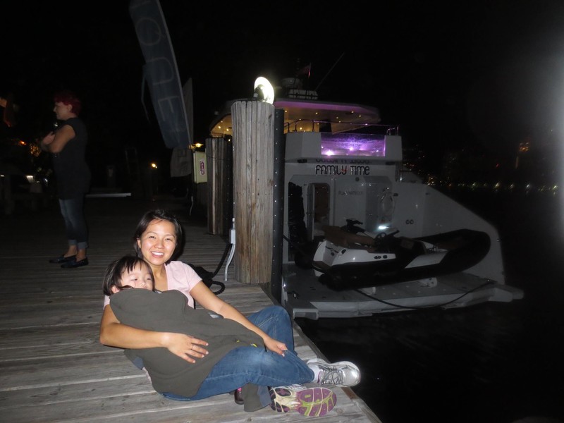 Phuong, Sitting on the Dock along the Intercoastal at Duffy's