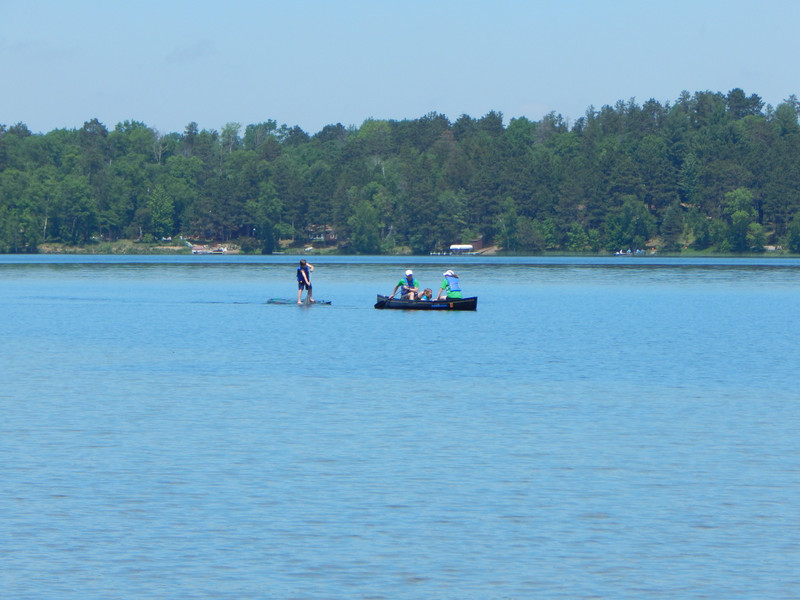 Resort Boats out on the Lake