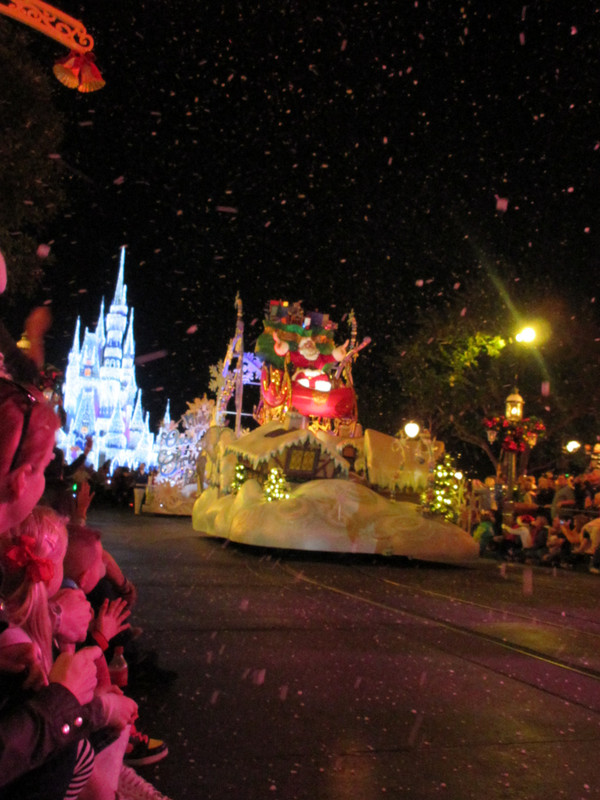 The Holiday Parade Ends with Santa