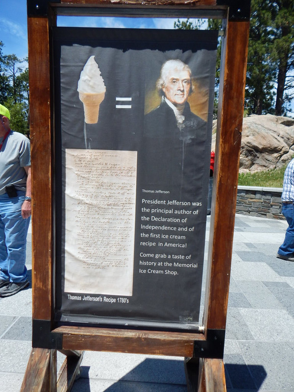 Thomas Jefferson Ice Cream at Mount Rushmore