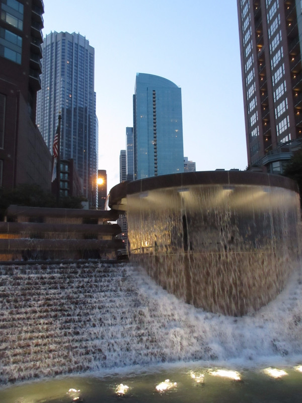 Nice Fountain on the Chicago River