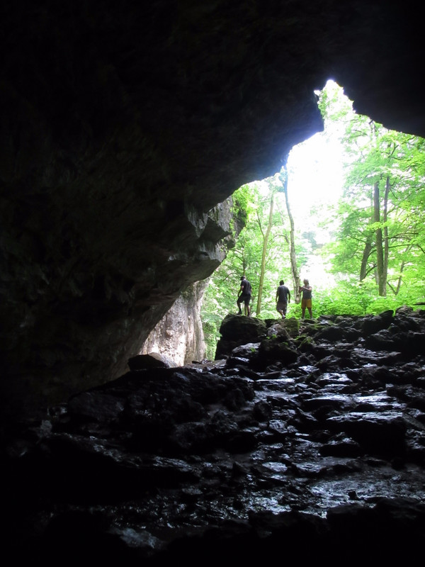 One entrance into Dancehall Cave