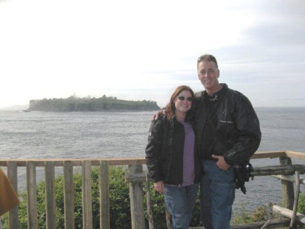 02 The very tip of the Washington Peninsula - Standing on Cape Flattery with Tatoosh island behind us
