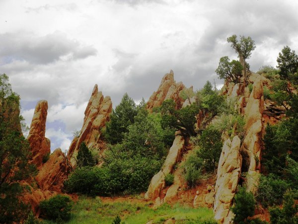 One of the many splendid views at the Garden of the Gods city park at Colorado Springs