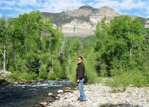 Rebecca experiences her very own "Rocky Mountain High" along Colorado's San Juan River