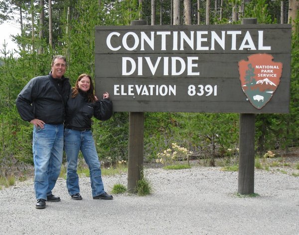 Actually this is the second time we crossed the Continental Divide.  The first time was on our eastbound leg.