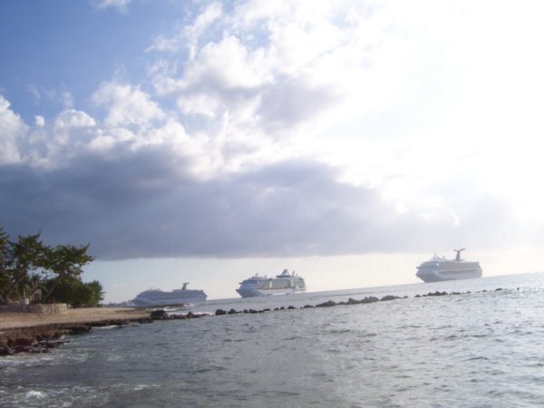 cruise ships in port